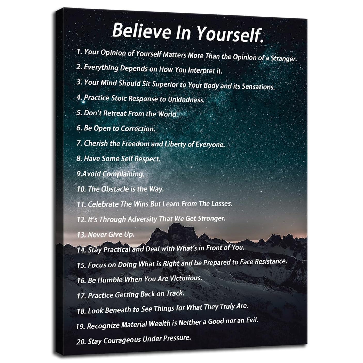Inspirational Office Wall Decor Motivational Discipline Noun Canvas Wall Art Posters Prints Entrepreneur Quote Wall Picture Paintings Artwork Home Bedroom Framed Ready to Hang[12''W X 18''H]