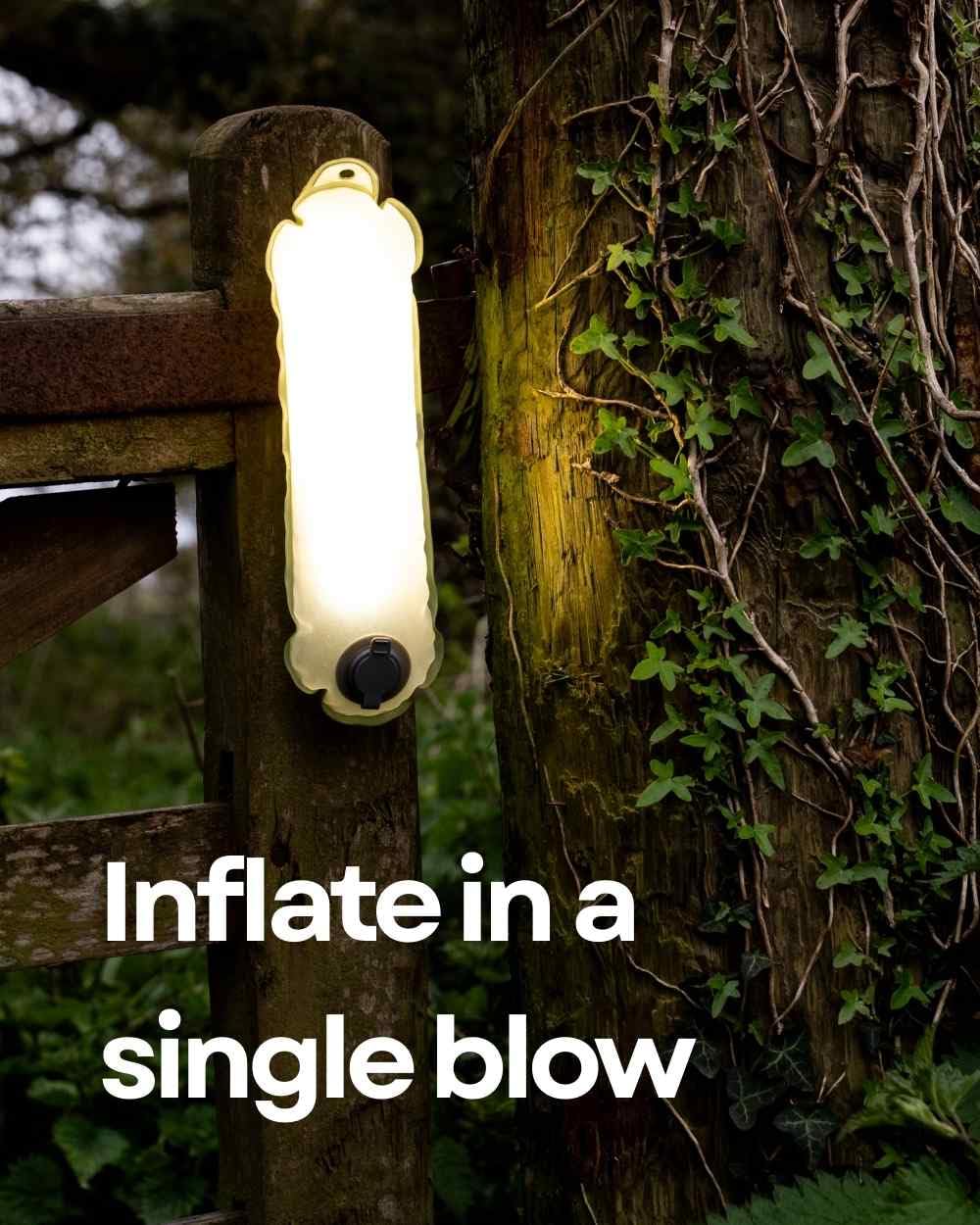 Inflatable LED Light Portable Lightweight Multicolor Camping Light Trip (4 Lighting Modes)