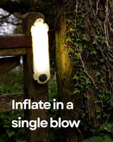 Inflatable LED Light Portable Lightweight Multicolor Camping Light Trip (4 Lighting Modes)