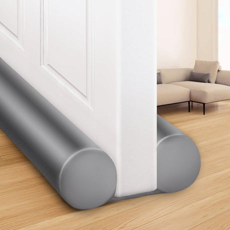 MAXTID Large Door Draft Stopper for Bottom of Doors 36” Under Door Draft Noise Blocker Black Gap Stoppers Door Draft Guard for Bottom of Doors Adjustable Door Seal Sweep Draft Home Essentials Gadgets