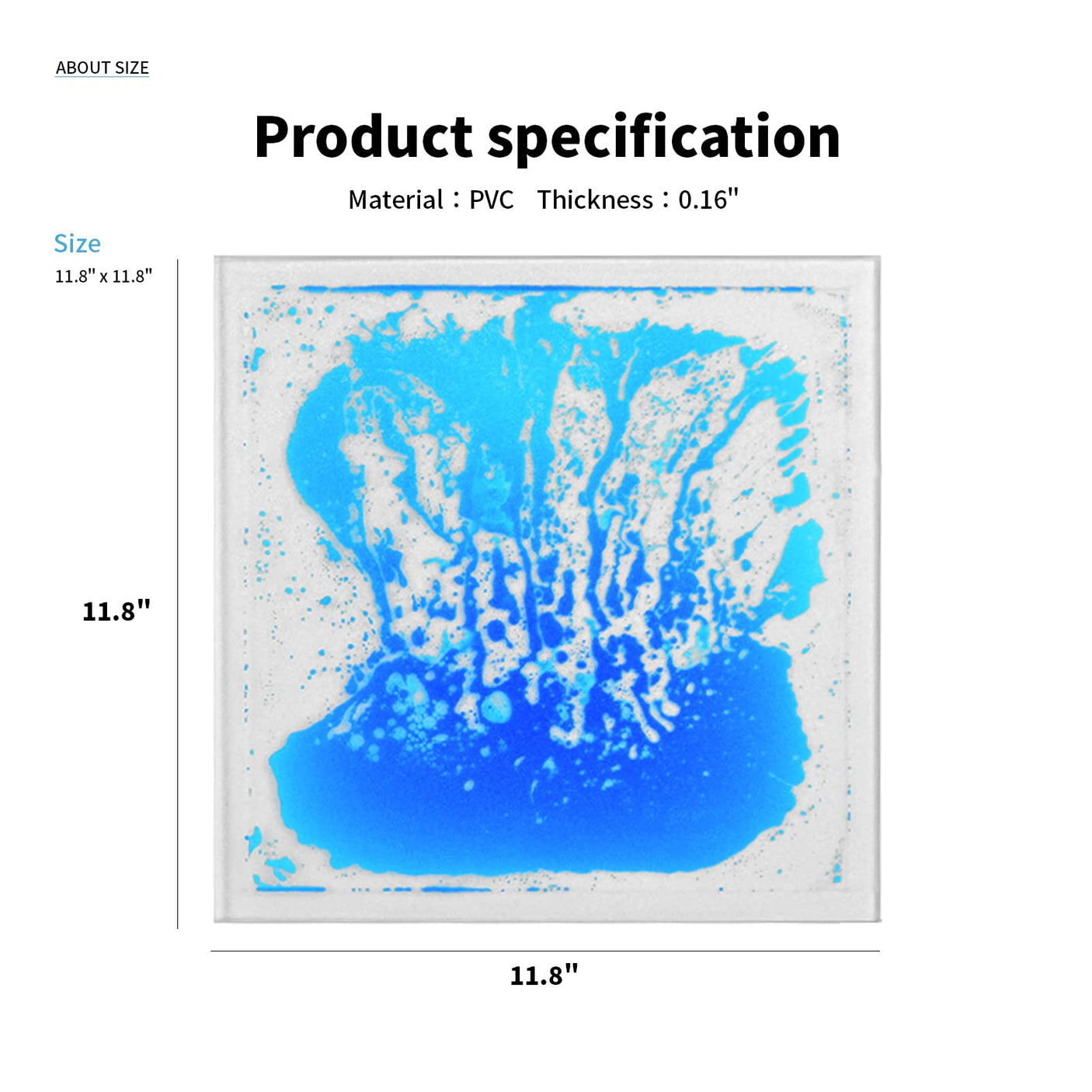 Art3d Liquid Fusion Activity Play Centers for Children, Toddler, Teens, 12" X 12" Pack of 9 Tiles