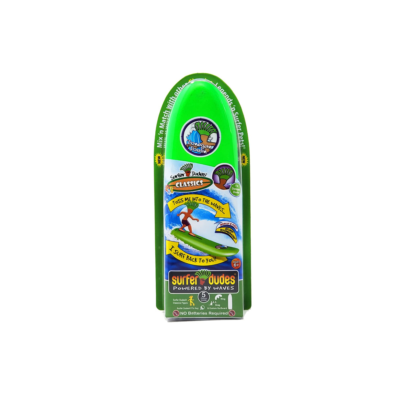Surfer Dudes Classics Wave Powered Mini-Surfer and Surfboard Toy - J-Bay Jack