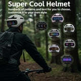 Smart Bike Helmet with Light: Bicycle Helmets for Adult Teens for Mountain & Road Cycling Electric Scooter Skateboard Skating