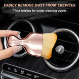 Ouzorp Car Interior Dust Brush, Car Detailing Brush, Soft Bristles Detailing Brush Dusting Tool for Automotive Dashboard, Air Conditioner Vents, Leather, Computer,Scratch Free
