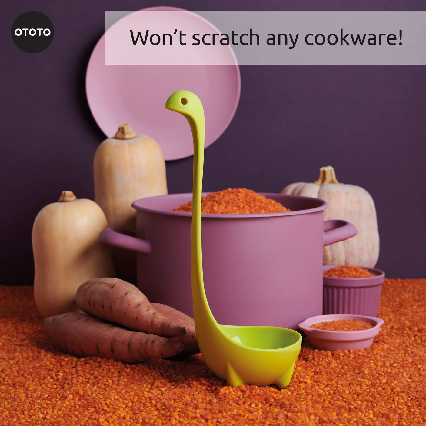 OTOTO The Original Nessie Ladle - Soup Ladle, Cute Gifts, Funny Kitchen Gadgets, Loch Ness design, Cooking Gifts for Mom - Cute and Practical Kitchen Utensils - Unique Gifts for Women