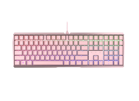 Cherry MX Board 3.0 S Wired Gamer Mechanical Keyboard with Aluminum Housing - MX Brown Switches (Slight Clicky) for Gaming and Office - Customizable RGB Backlighting - Full Size - Black
