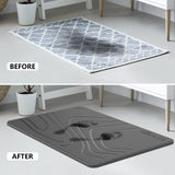 Stone Bath Mat, Diatomaceous Earth Shower Mat, Non-Slip Super Absorbent Quick Drying Bathroom Floor Mat, Natural, Easy to Clean (23.6 x 15.35 Darkgrey)