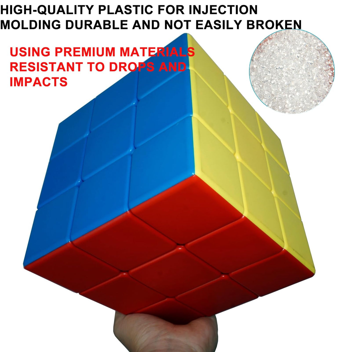 Giant Magic Cube, 18CM Big 3x3 Speed Cube Color-Matching 3D Sensory Puzzle Box Super Large Birthday Christmas Stocking Stuffers Gift for Kids Adults Fidget Toy Brain Teasers Cubing Classroom Speed Toy
