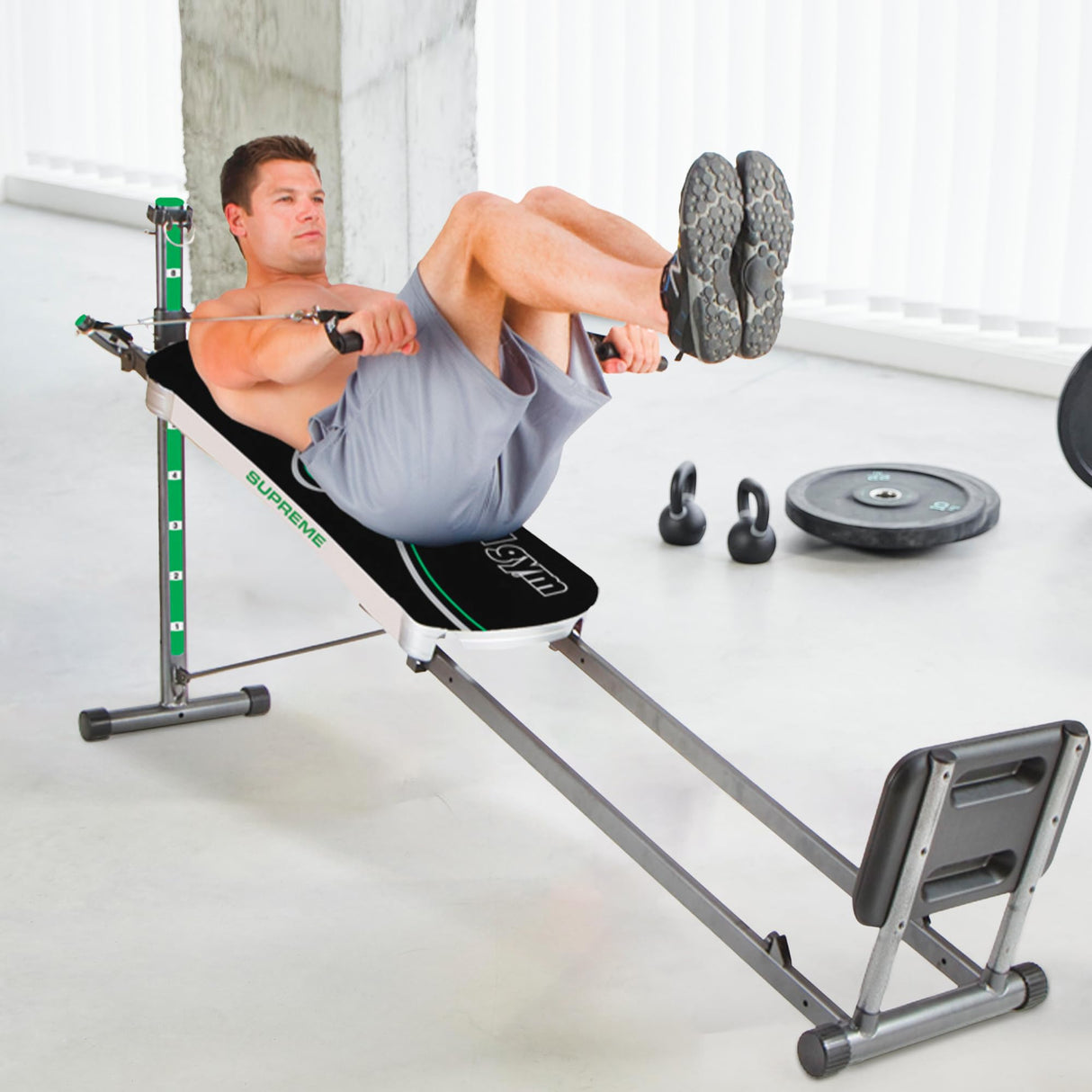 Total Gym APEX Versatile Indoor Home Gym Workout Total Body Strength Training Fitness Equipment