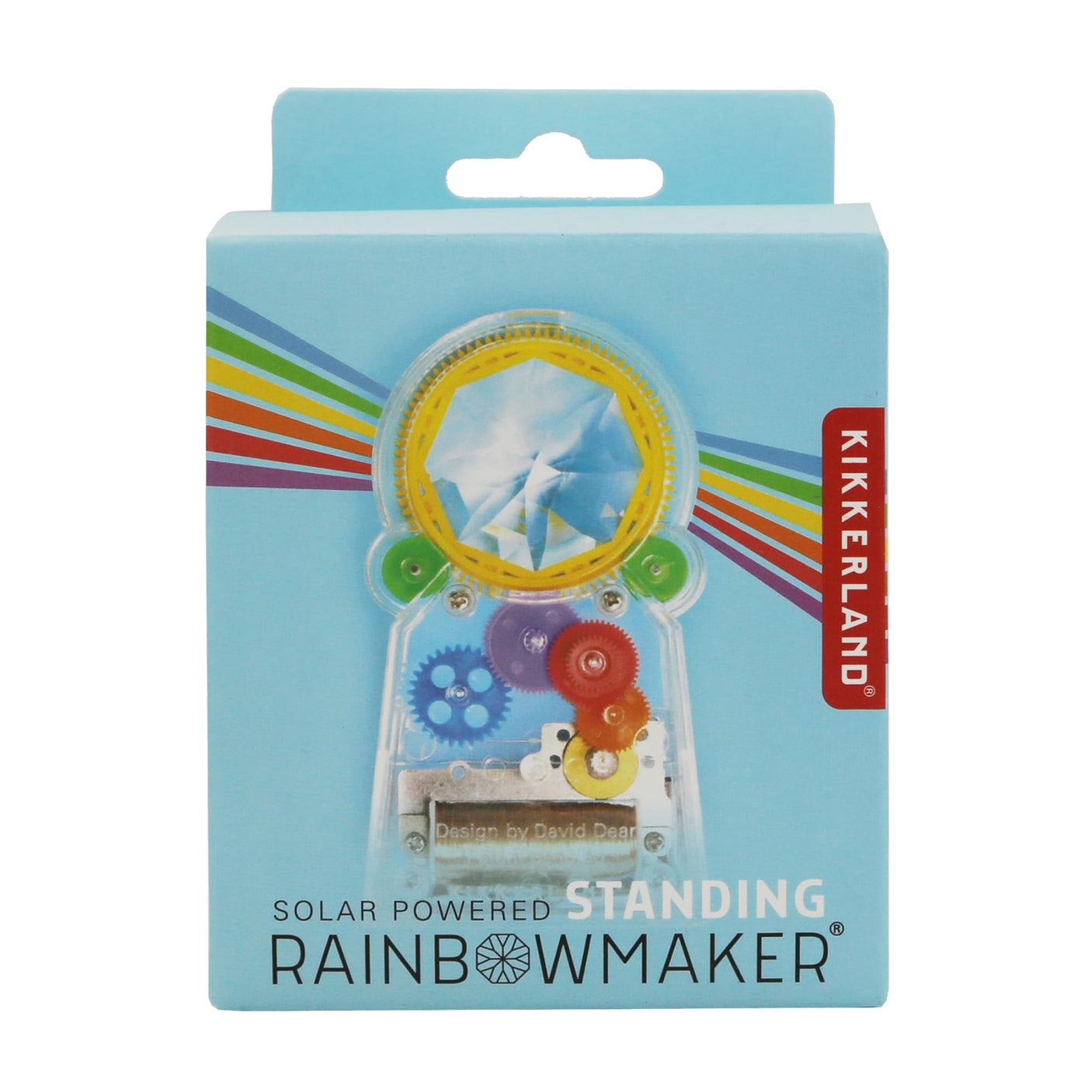 Kikkerland Solar Powered Rainbow Maker – Prism Suncatcher, Fun Home Window Decor – Unique Gift for Christmas & Birthdays – Single Crystal