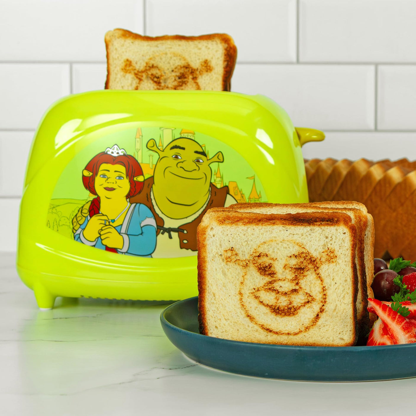 Uncanny Brands Bob Ross Toaster - Toasts Bob's Iconic Face onto Your Toast
