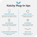Katchy Indoor Insect Trap - Catcher & Killer for Mosquitos, Gnats, Moths, Fruit Flies - Non-Zapper Traps for Inside Your Home - Catch Insects Indoors with Suction, Bug Light & Sticky Glue (Black)