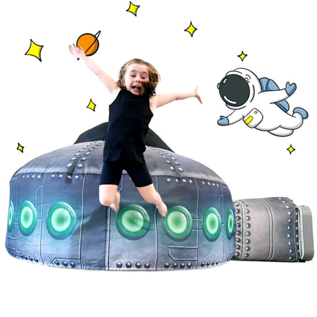 The Original Patented AirFort - Build A Fort in 30 Seconds, Inflatable Fort for Kids, Play Tent for 3-14 Years, A Playhouse Where Imagination Runs Wild, Fan not Included (Starry Night)
