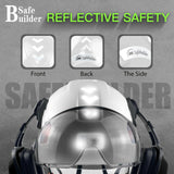Industrial Safety Helmet with Visor Ear Muffs Hard Hat with Visor Vented Hardhats Construction Work Head Protection ANSI