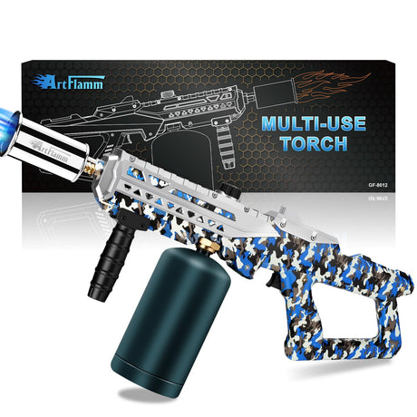 Powerful Grill Torch Gun | Propane Torch Gun, Adjustable Flamethrower | Blowtorch for BBQ, Camping, Charcoal Lighter & Fire Starter, 800,000BTU