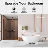Stone Bath Mat, Diatomaceous Earth Shower Mat, Non-Slip Super Absorbent Quick Drying Bathroom Floor Mat, Natural, Easy to Clean (23.6 x 15.35 Darkgrey)