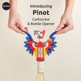 OTOTO 2-in-1 Wine & Beer Opener, Goth Halloween Gifts, Gothic Wine Accessories & Gifts for Wine Lovers, Spooky Corkscrew Bottle Opener, Wine Accessories, Wine Gifts, Cool Kitchen Gadgets (Vino)