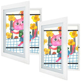 Golden State Art, 10x12.5 Kids Art Frames, Front-Opening Picture Frame Great for Kids Drawings, Artworks, Children Art Projects, Schoolwork, Home or Office (Walnut Set of 2)