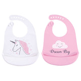 Hudson Baby Unisex Baby Silicone Bibs, Perfect Gentlemen, One Size