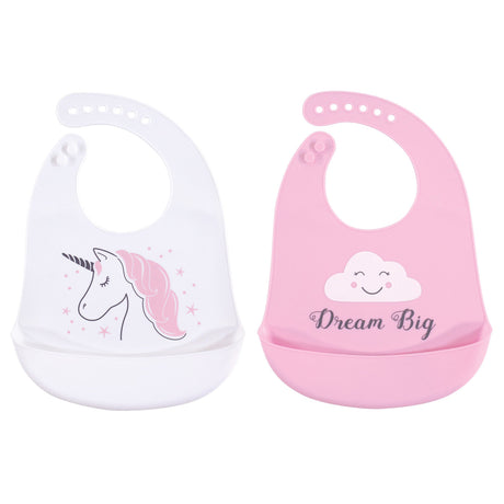 Hudson Baby Unisex Baby Silicone Bibs, Perfect Gentlemen, One Size