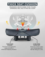 YLG Oversized Comfort Bike Seat Comfortable Replacement Bike Saddle Memory Foam Soft Bike Saddle Waterproof Universal Fit Bicycle Seat for Women Men