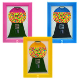 Candy Dispenser Picture Frame, Candy Frame Dispenser,Hanging Candies Machine Art, For Wall or Tabletop, Suitable For Birthday & Holiday Gifts(Yellow)