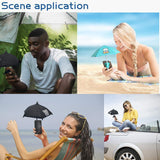 Phone Umbrella Suction Cup Stand - Universal Adjustable Piggy Phone Stand Sun Visor, Sun Shade Cover, Sun Shield with Suction Cup Mount Phone Holder Anti-Refection Block Glare