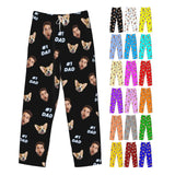 Custom Pajamas Pants Plaid Personalized Funny PJ Pant Design with Face Pajama for Men Women Dog Pet
