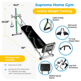 Total Gym APEX Versatile Indoor Home Gym Workout Total Body Strength Training Fitness Equipment