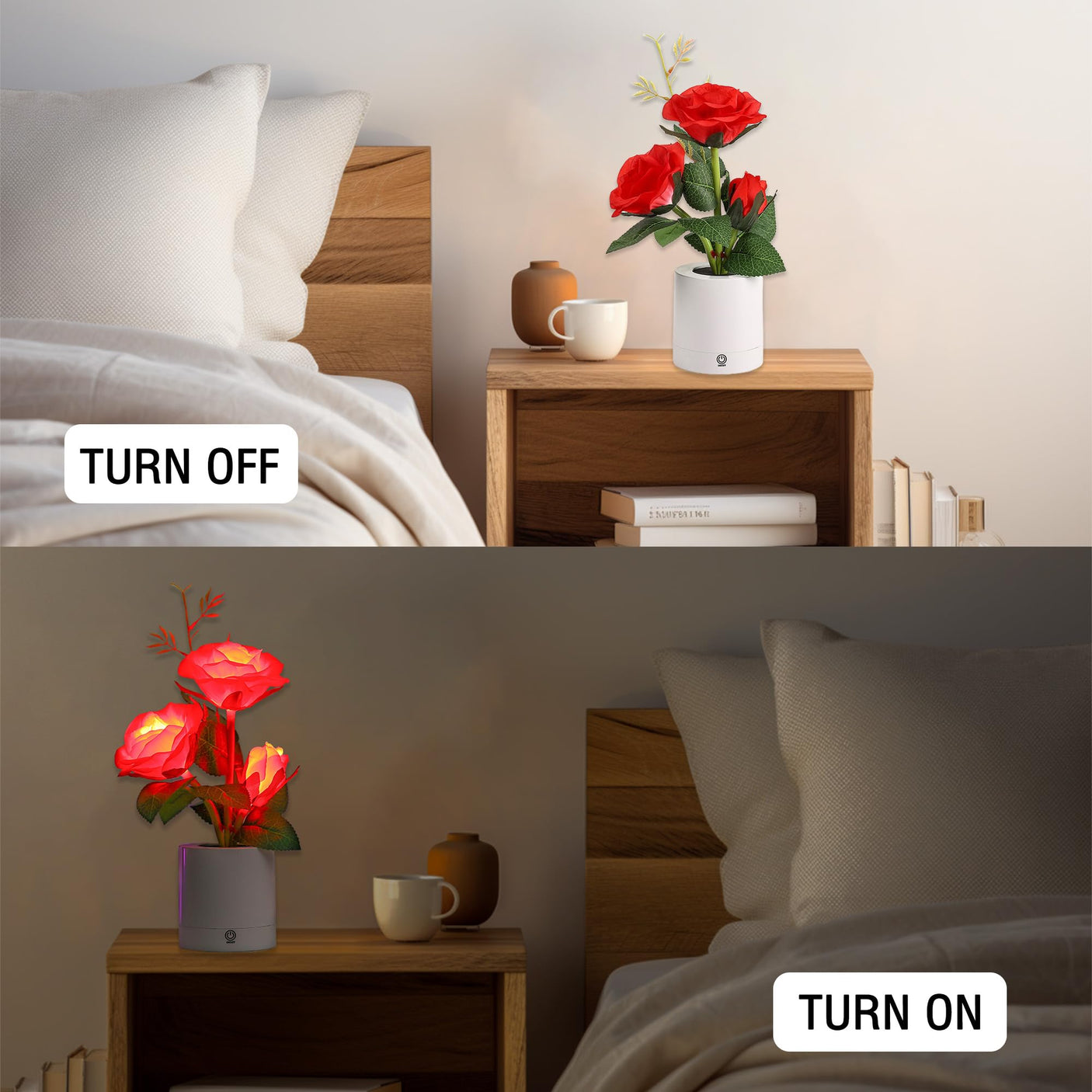 Sunflower LED Lamp for Women, Mother's Day Ideal for Bedroom Decor Sunflower Gifts for Mom Grandma Teacher Aunt Girlfriends Coworker Friend Wife Mothers Anniversary Birthday Christmas
