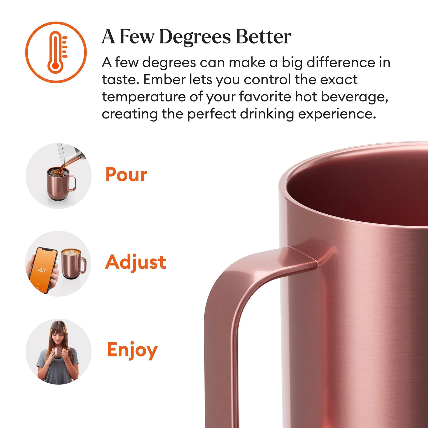 Ember Temperature Control Smart Mug 2, 14 Oz, App-Controlled Heated Coffee Mug with 80 Min Battery Life and Improved Design, White