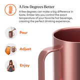 Ember Temperature Control Smart Mug 2, 14 Oz, App-Controlled Heated Coffee Mug with 80 Min Battery Life and Improved Design, White