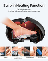 RENPHO Foot Massager with Heat, FSA & HSA Eligible, Christmas Gifts for Women Men, Shiatsu Foot Massager for Foot Care, Electric Foot Massage with Remote, Fits Up to Size 13 Feet