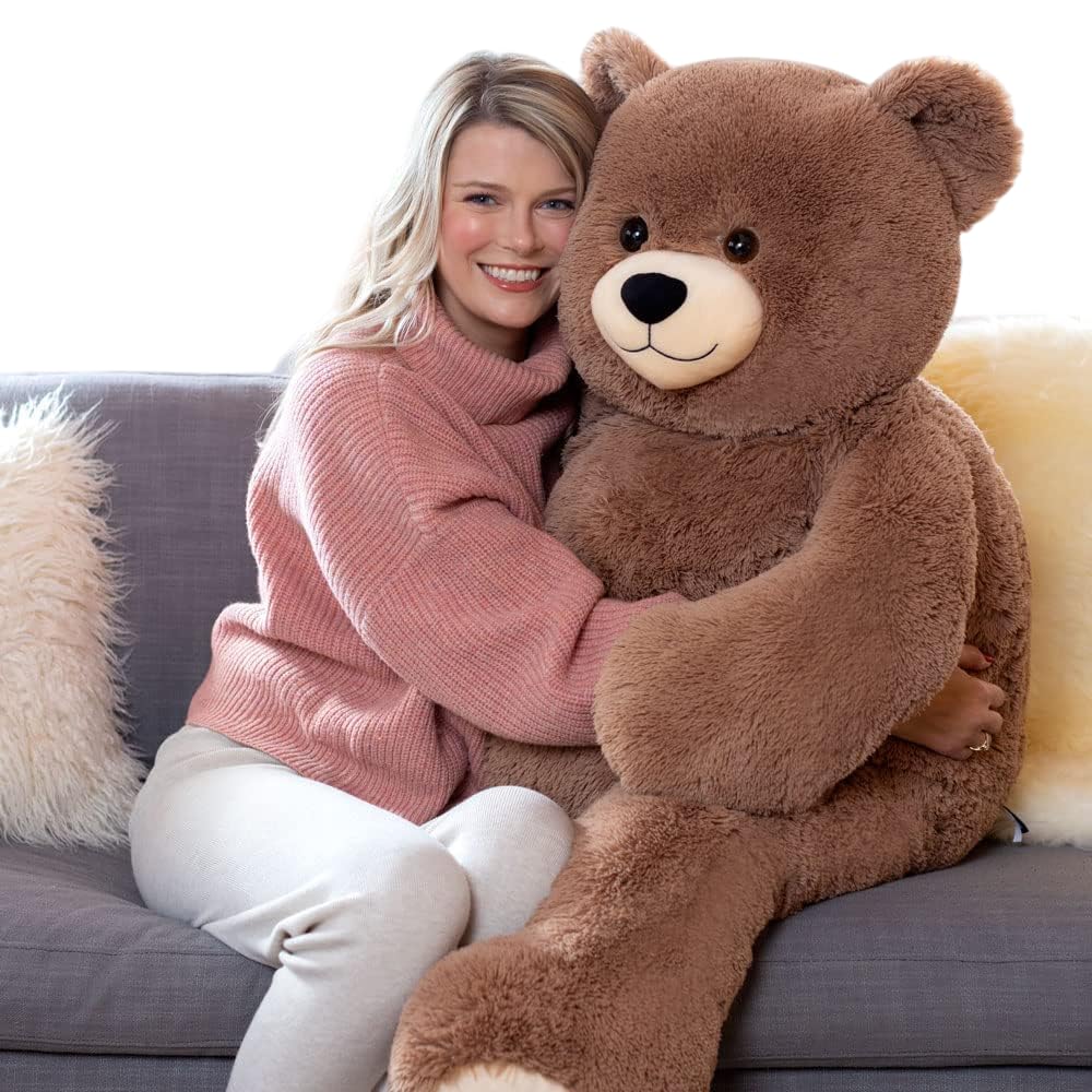 Vermont Teddy Bear Giant Elephant Stuffed Animal - 6 Foot Big Stuffed Elephant Plush from Giant Cuddle Collection - Collectible Plushies for Kids & Adults | Crafted in The USA