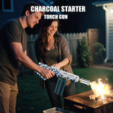Powerful Grill Torch Gun | Propane Torch Gun, Adjustable Flamethrower | Blowtorch for BBQ, Camping, Charcoal Lighter & Fire Starter, 800,000BTU
