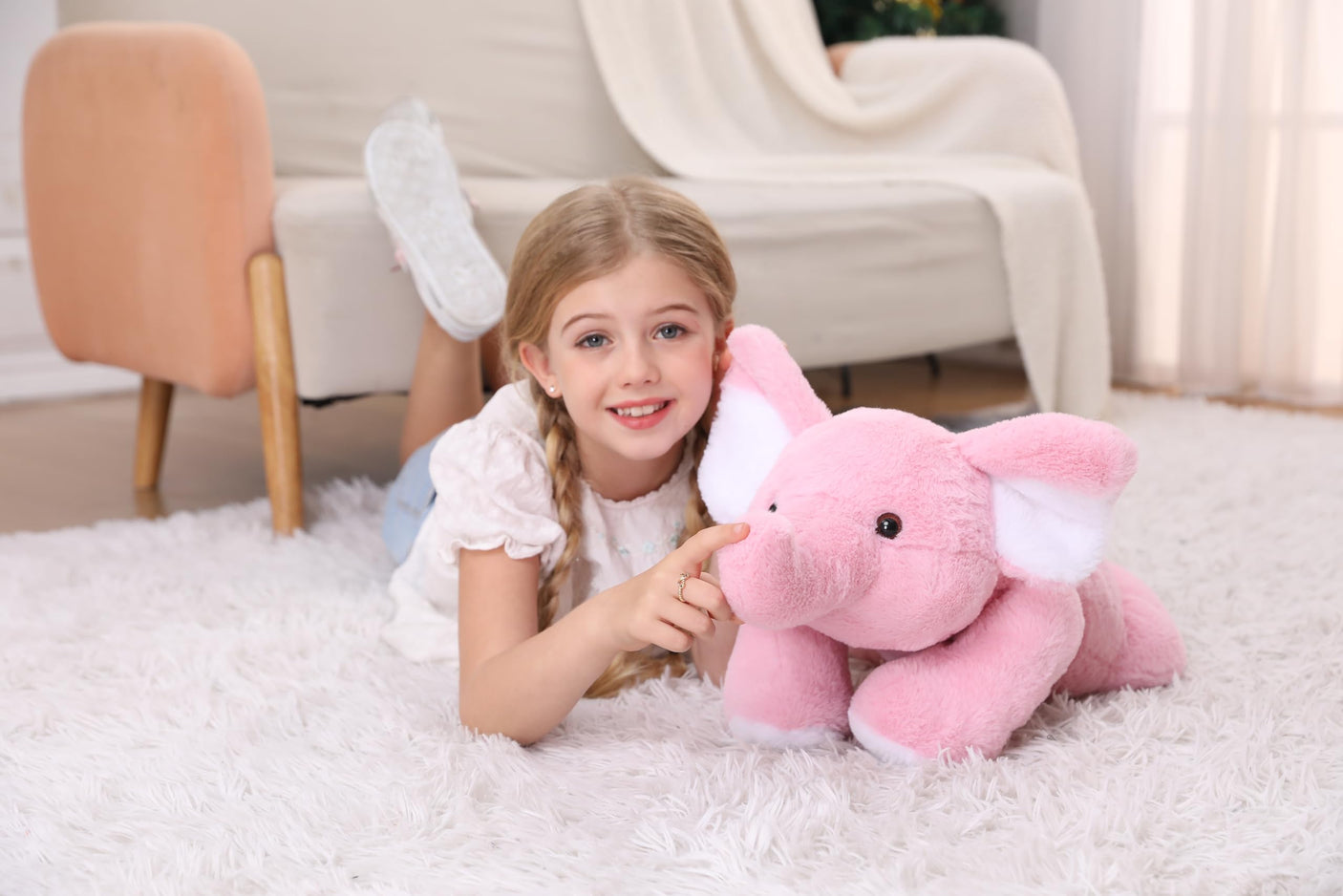 5 lbs, 24 inches Panda Weighted Stuffed Animals, Cuddly Weighted Panda Plush Pillow Giant Plushie Ideal Gift for Adults & Kids