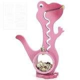 Wooden Dinosaur Piggy Bank Boalord for Boys Kids Girls Clear Big Belly Animal Coin Bank for Toddler Real Money Toy（Dino-Blue）