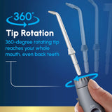 Waterpik Aquarius Water Flosser Professional For Teeth, Gums, Braces, Dental Care, Electric Power With 10 Settings, 7 Tips For Multiple Users And Needs, ADA Accepted, White WP-660, Packaging May Vary