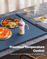 Electric Warming Tray - Full Surface Heating,Rollable & Portable,Premium Silicone Nano-Material,3 Temperature Settings,Auto Shut-Off -Versatile Food Warmer for Gatherings,Parties,Everyday Use