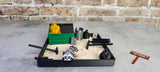 Munnygrubbers - Dumpster Fire Zen Garden - Made in USA - Large 7" x 7" - Fine Sand Included - Desk Accessory Box Garden - Funny Novelty Gift - Fidget Stress Relief