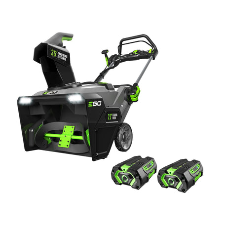 EGO POWER+ 24" Electric Snow Blower, Cordless Self-Propelled 2-Stage, Includes (2) 56 V 7.5Ah Batteries and Dual Port Charger - SNT2405