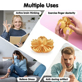 Gear Ball 3D Printed Cube Fidget Toy,Gear Sphere Fidget Toys,Sensory Toys for Stress and Anxiety Relief, Desk Toy Fidget Spinners,Stocking Stuffers for Adults & Kids Gift(Blue Green, 3.1 Inch)