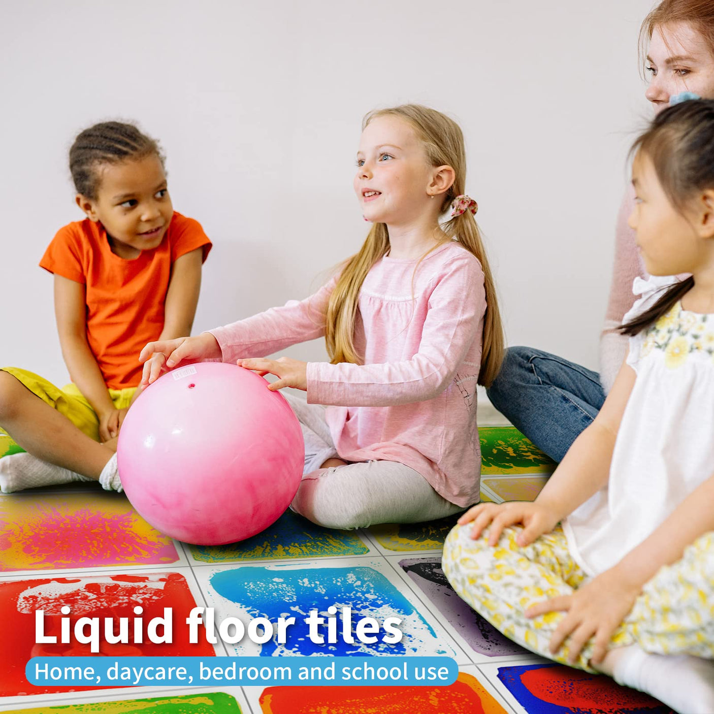 Art3d Liquid Fusion Activity Play Centers for Children, Toddler, Teens, 12" X 12" Pack of 9 Tiles