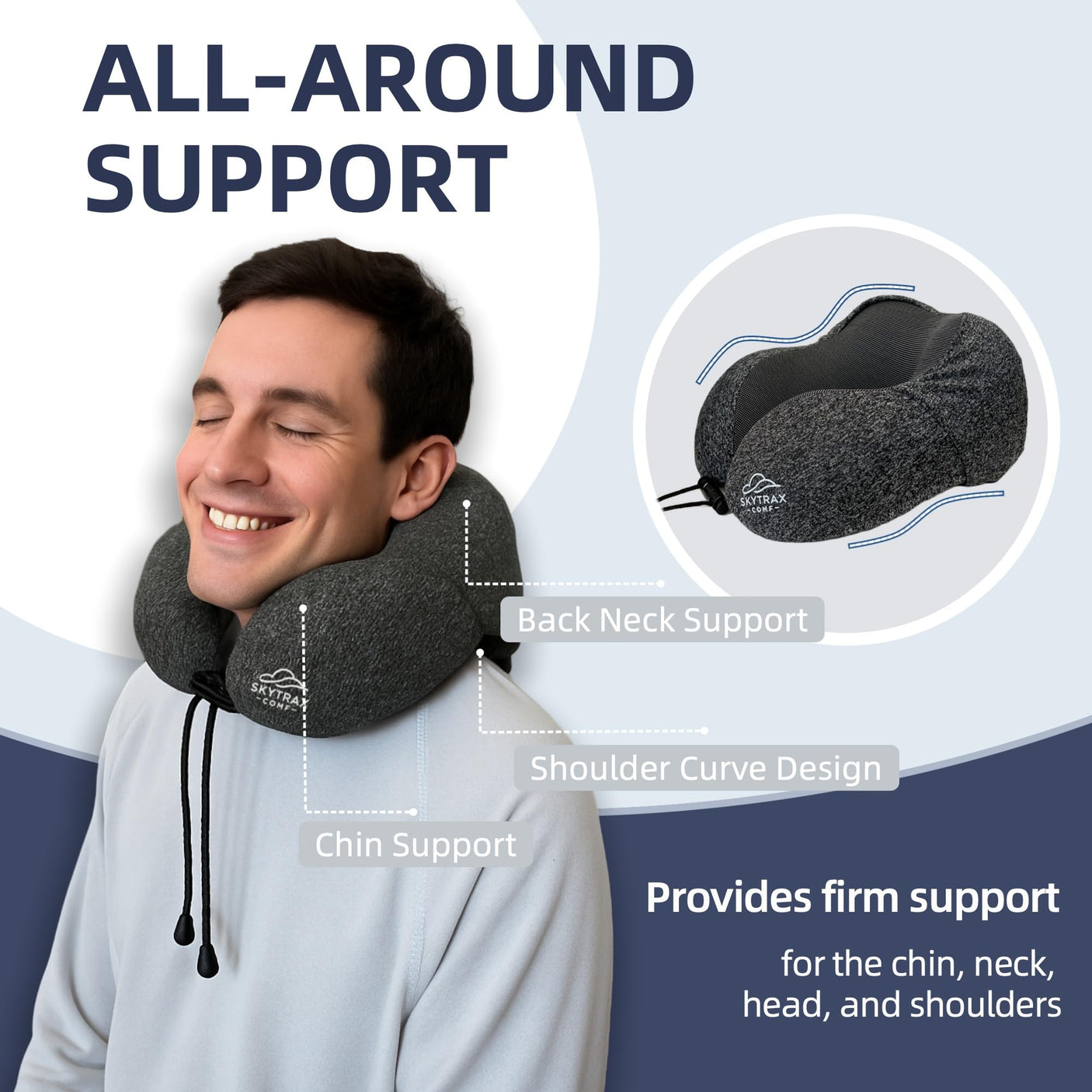 Travel Pillow with Extra Large Hood for Airplane Long Flights Privacy and Comfort Memory Foam with Velvet Cover for Road Trip Head&Neck Support for Plane Office Cars Sleeping & Rest (Pink)