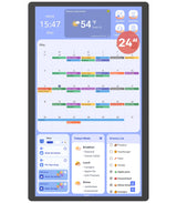 Cozyla 32 Inch Digital Calendar Wall Touch Screen Chore Chart To Do List Notepad Electronic Smart Calendar Digital for Family Meal Planner Support All App Via App Store Android Tablet Wall Mount Black