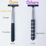 Car Side Mirror Squeegee, Retractable Telescopic Mirror Wiper, Anti-Fog & Water Cleaning Tool for Rainy & Foggy Weather, Extendable 98cm Handle, Portable Auto Mirror Cleaner