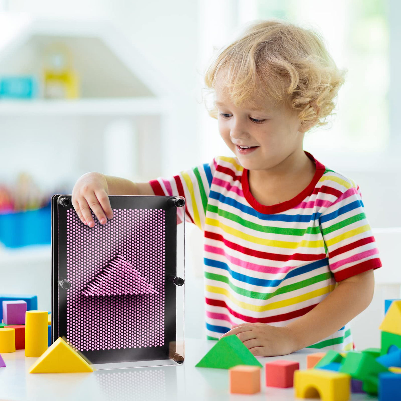 3D Pin Art Sensory Toys for Kids 5-7, Pin Art Board Impression Sensory Toys for Kids with Autism, Autism Gifts for Autistic Children Age 3, 4, 5, 6, 7, 8, 9, 10+ Years Old Boys Girls