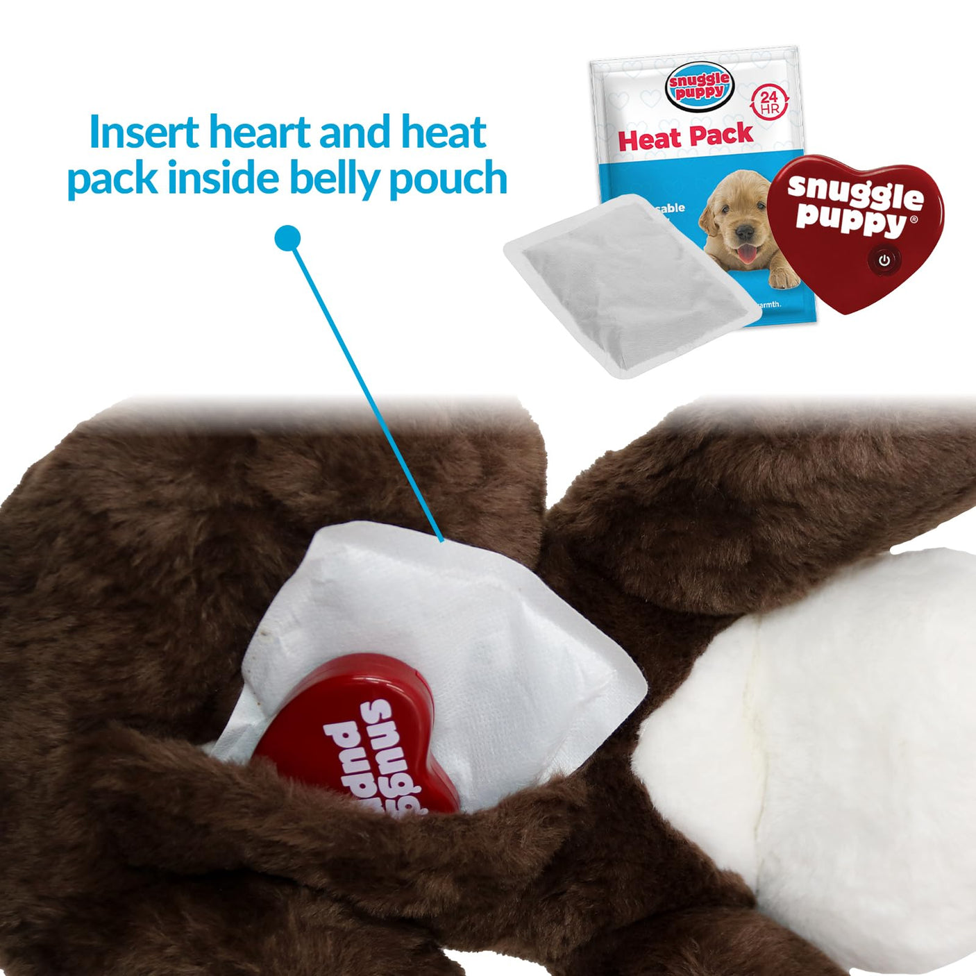 Original Snuggle Puppy Heartbeat Stuffed Dog Toy. Puppy Toy for Anxiety Relief, Calming Aid, and Comfort Toy for Behavioral Training in Golden