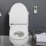 Bio Bidet BB2000 Bliss Electric Bidet Toilet Seat, Warm Water with Air Dryer, Heated Seat with Sensor and Slow Close Lid, Night Light, Remote Control, Elongated, White