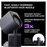 PMI SmokeNINJA PRO HAZER KIT - Portable Fog Machine with Bluetooth, 3rd Gen Haze Nozzle for Cinematic & Studio Use - Perfect for Cinematography, Photography, and Events (PRO HAZER KIT)